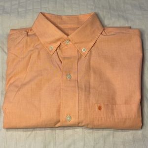 Izod Long Sleeve Button Down Shirt Peach - S-NWOT